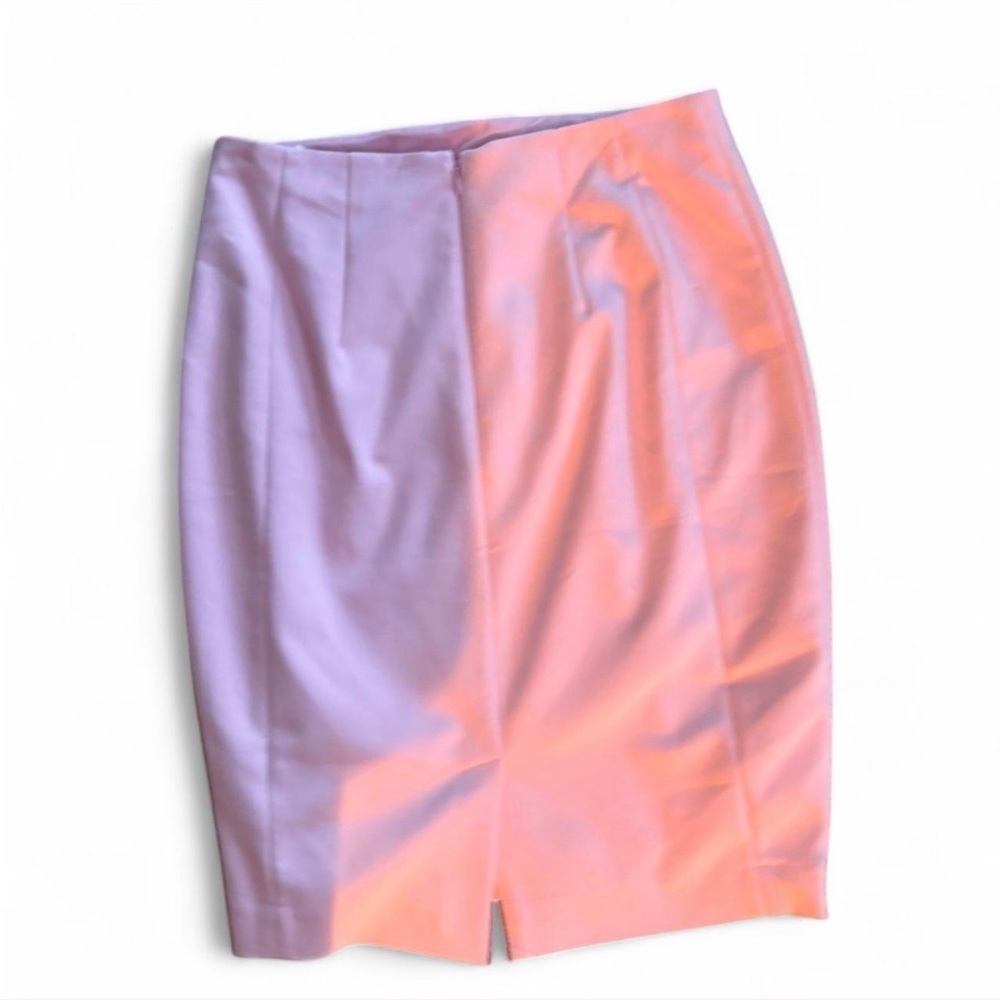 Express NWT Women's Pink Knee Length Skirt - Lined, with Slit in back - Picture 9 of 9